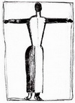 Фигура в виде креста с поднятыми руками. 
